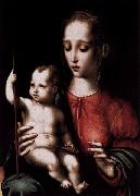 Luis de Morales Virgin and Child with a Spindle painting